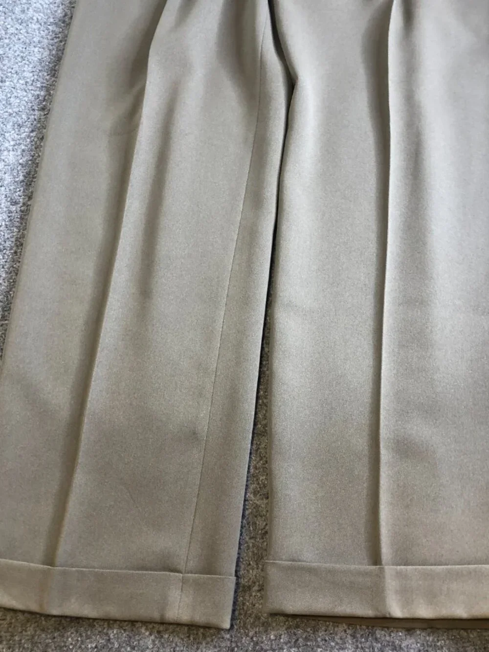Lauren Ralph Lauren Pants Mens 36x32 Beige Taupe Double Pleated High Waist